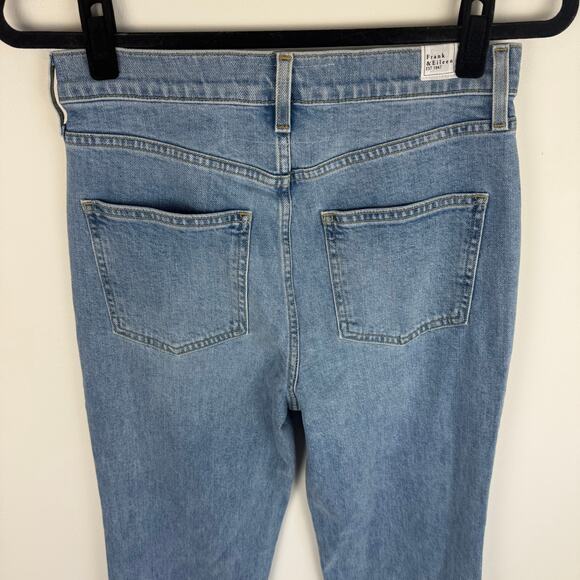 Frank & Eileen Womens Monaghan High Rise Button-Fly Straight Light Wash Jeans 28 - Picture 5 of 11
